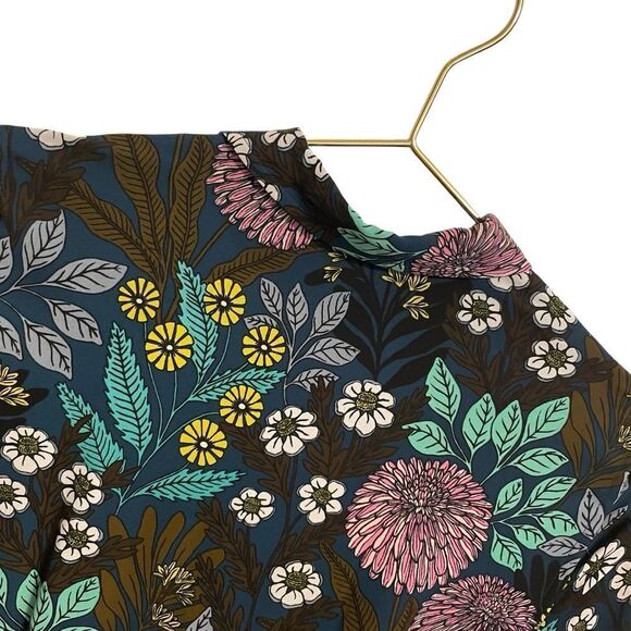 J. Crew X Abigail Borg Prairie Short Sleeve Floral Button-Down Dress Size 00 - Picture 6 of 8